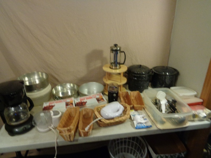 Coffee Maker, Pans, Coffee Grinder, and More