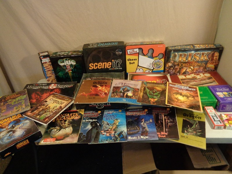 Assorted Games and Dungeons and Dragons BooksMagazines