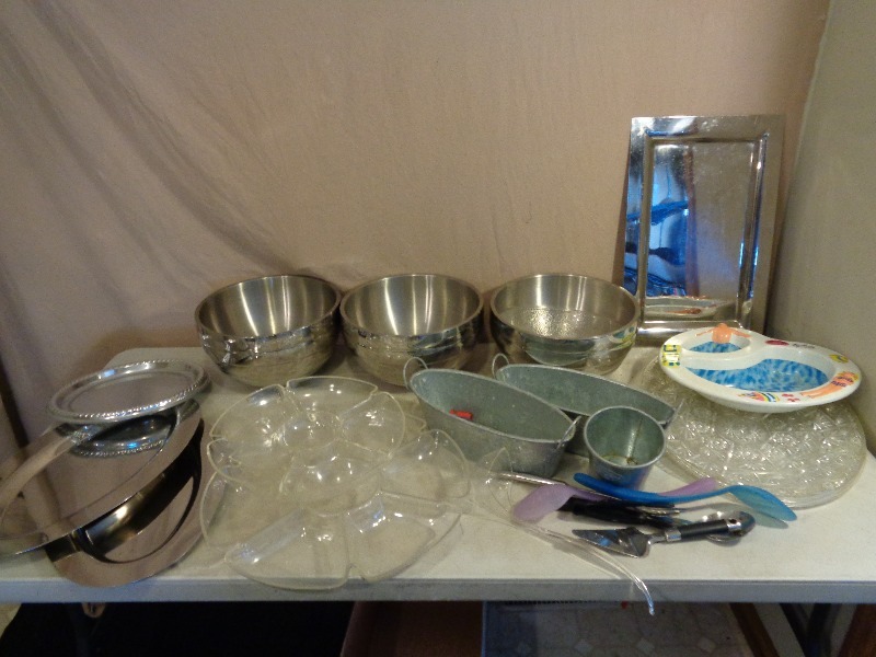 Large Stainless Bowls and More