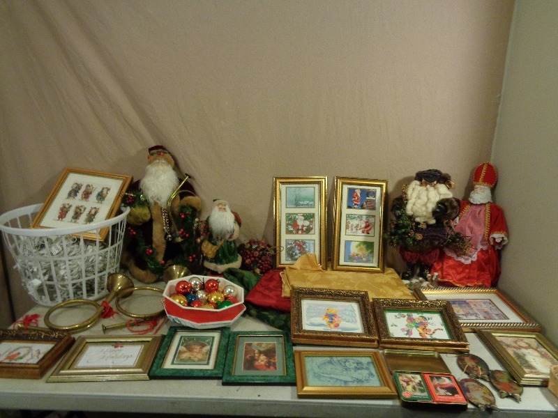 Porcelain Face Santa, Ornaments, and More