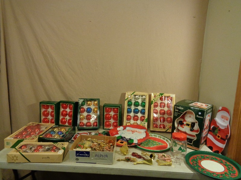 Santa Cookie Jar, Ornaments, and More
