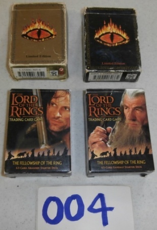lot 4 image: Four Sets of Lord of the Rings Game Cards