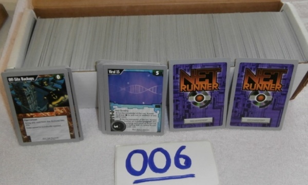 lot 6 image: Full Box of Net Runner Deckmaster Game Cards