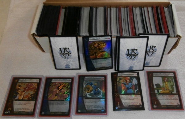 lot 7 image: Full Box of Marvel Characters Game Cards