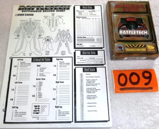 lot 9 image: Set of Battletech Game Cards