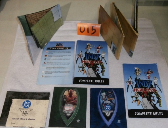 lot 15 image: Stack of Game Rules and Play Fields