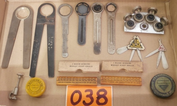lot 38 image: Lot of Vintage Watch MakersJewelers Tools