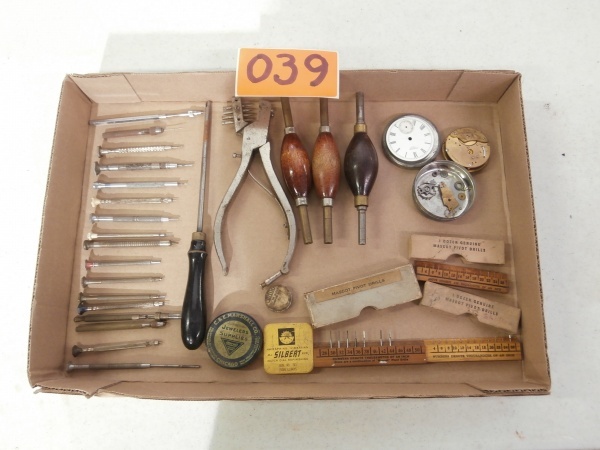 lot 39 image: Lot of Vintage Watch MakersJewelers Tools
