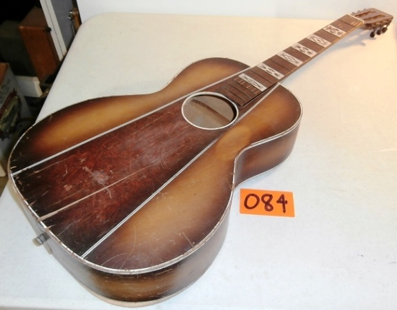 lot 84 image: Vintage Del-Oro Parlor Guitar Project