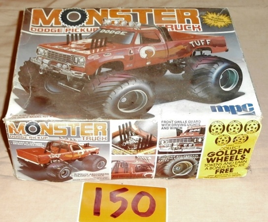 lot 150 image: MPC Monster Dodge Pickup Plastic Model