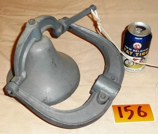 lot 156 image: Nice Cast Iron Bell and Yoke