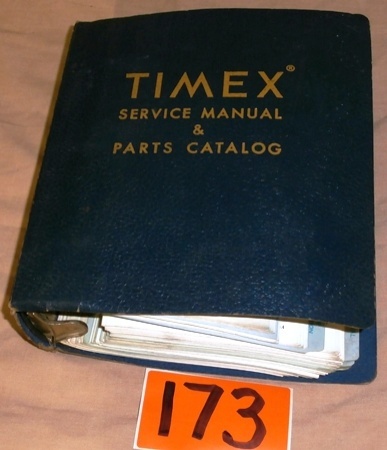 lot 173 image: TIMEX Service Manual and Parts Catalog