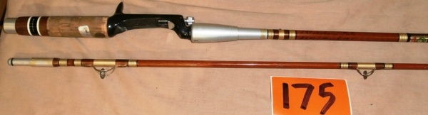 lot 175 image: Vintage HEDDON PAL Fiberglass Casting Fishing Rod