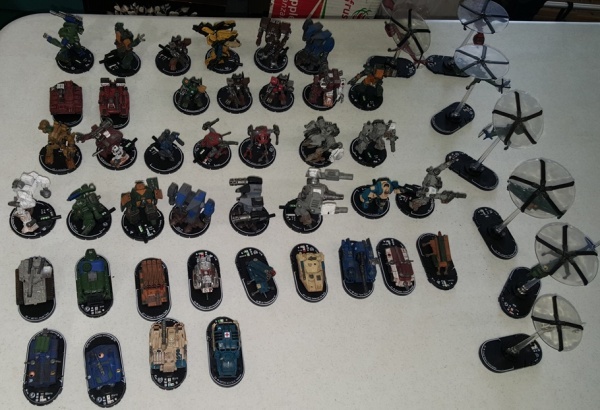 lot 2 image: 43 Piece Lot of Wiz Kids Game Figures