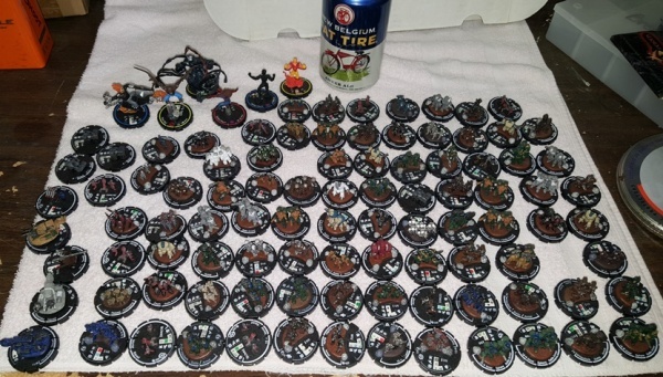 lot 3 image: 101 Piece Lot of Wiz Kids Game Figures
