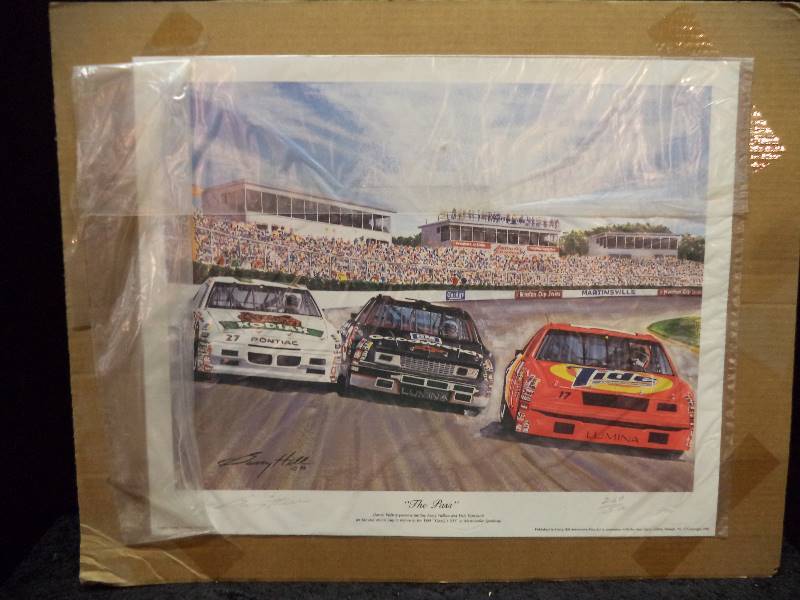 lot 23 image: Barry Hill The Pass NASCAR, SignedNumbered