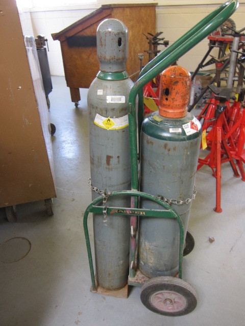 Oxy Acetylene Tanks & Cart | ABI 286 Mechanical Contractor Equipment ...