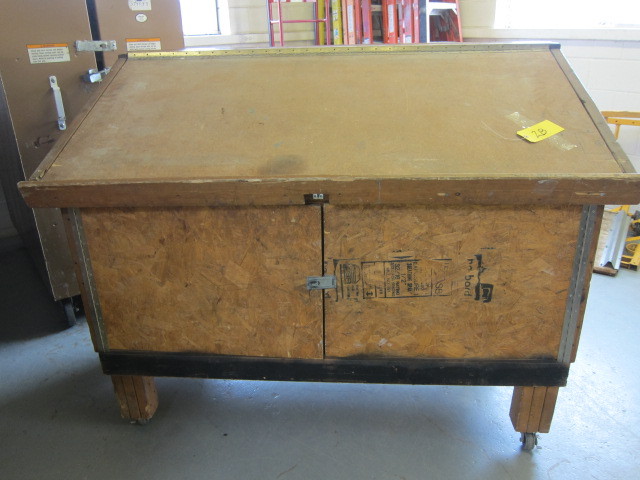 Rolling Blue Print Table