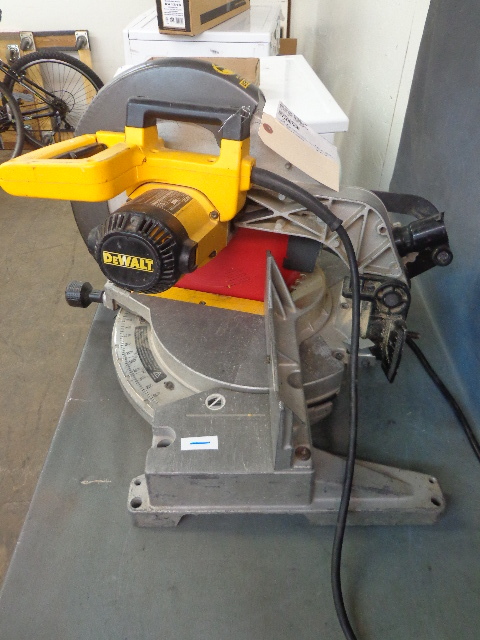 lot 1 image: Dewalt Miter Saw