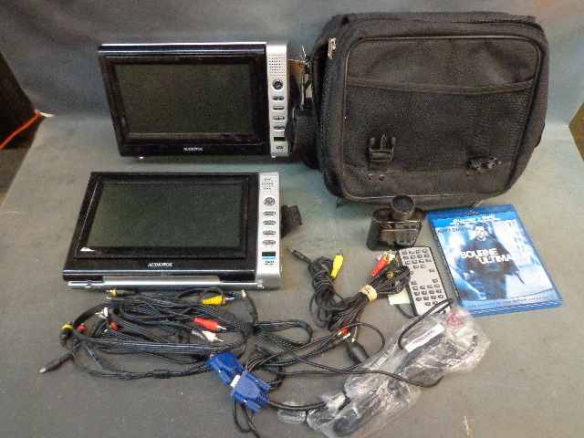 lot 47 image: 2 9 Adiovox Twin DVD Players