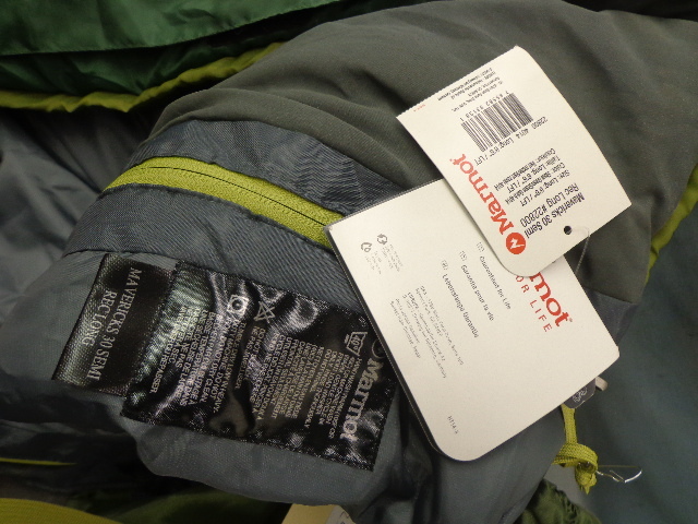 lot 139 image: Marmot Sleeping Bag