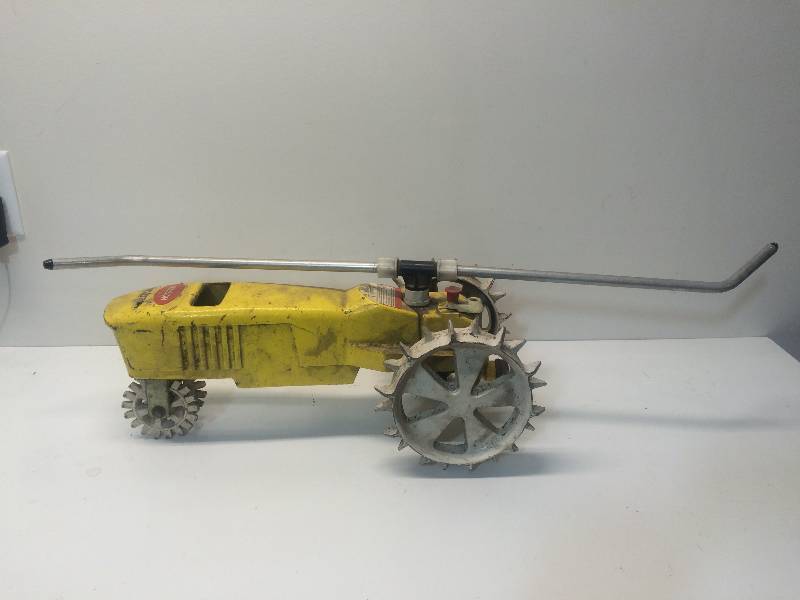 Nelson Rain Train Lawn Sprinkler - Yellow
