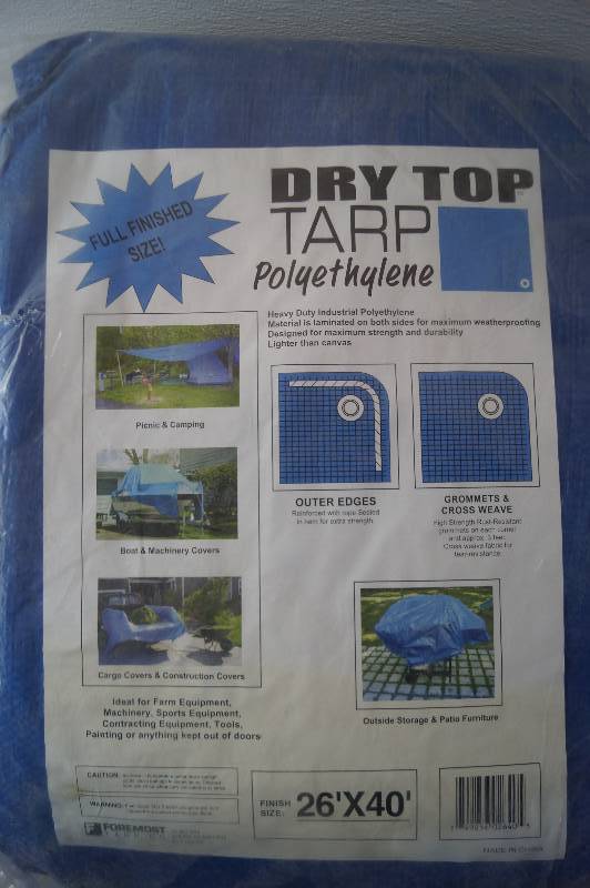 Large Dry Top Tarp