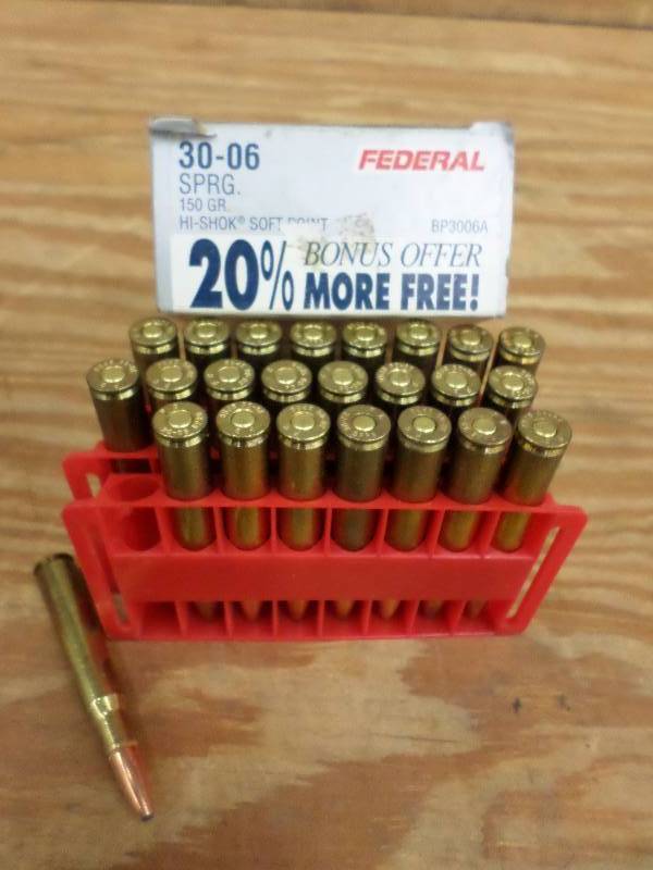 (24) Rounds Federal 30-06 150Grain ...