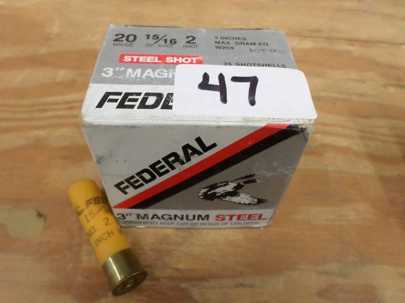 (25) Federal 20-Gauge 3 Magnum #2 ...