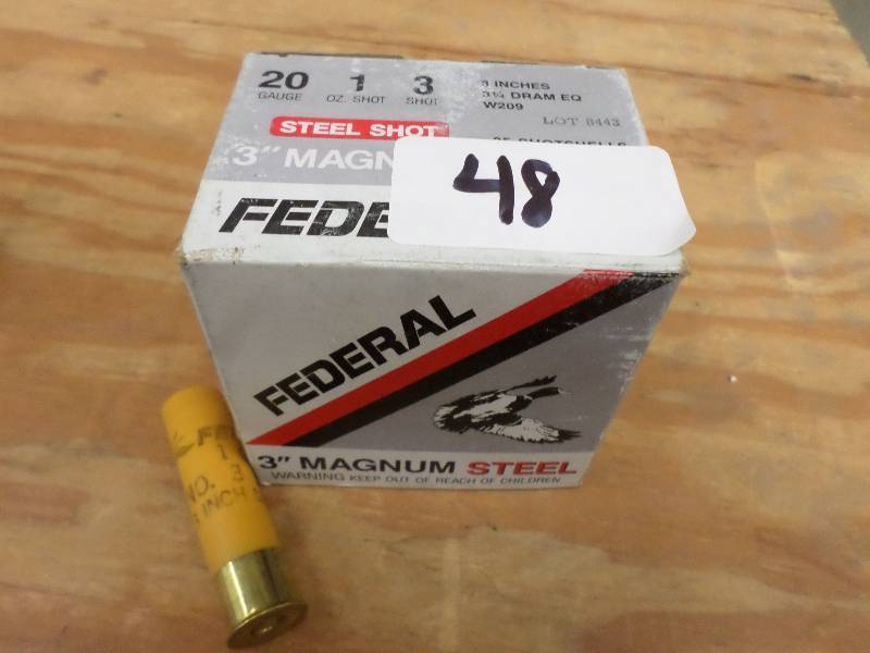 (25) Federal 20-Gauge 3 Magnum #3 ...