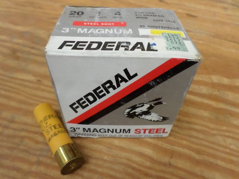 (25) Federal 20-Gauge 3 Magnum #4 ...