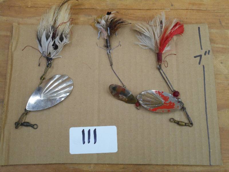 (3) Vintage Spinner Lures ...