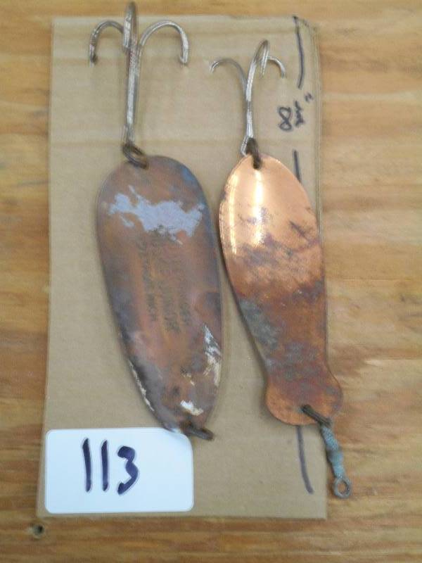 (2) Vintage Muskie Spoon Lures ...