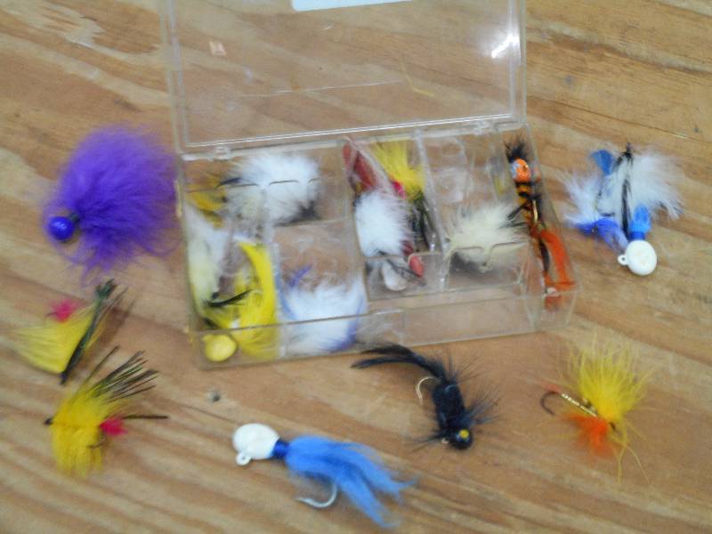 Box Of Assorted Fishing Jigs ...