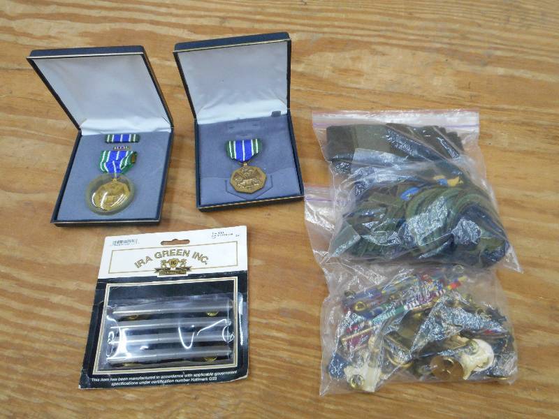Bag Of Assorted Military Rank Pins ...