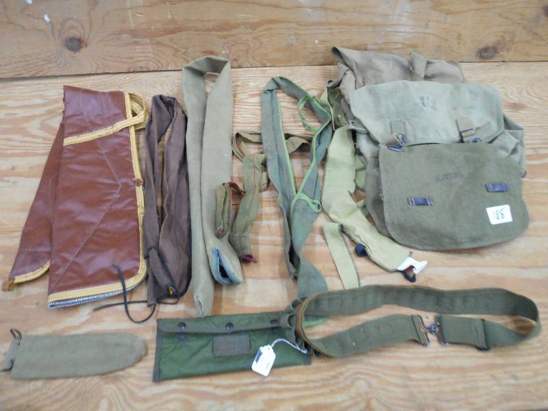 Lot Of Assorted Military Packs, Gun...