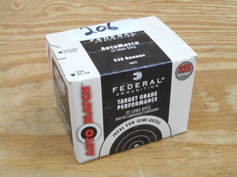 (325) Rounds Federal .22LR AutoMatc...