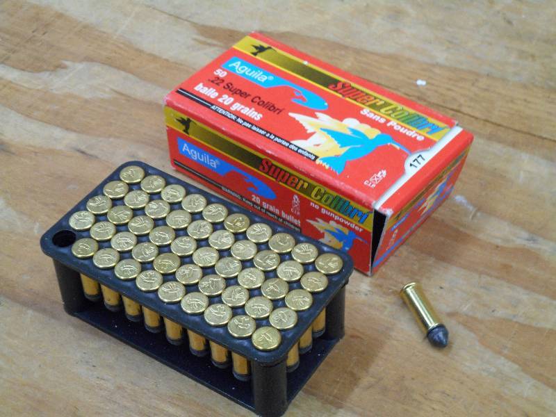 (50) Rounds Super Colibri .22LR 20G...