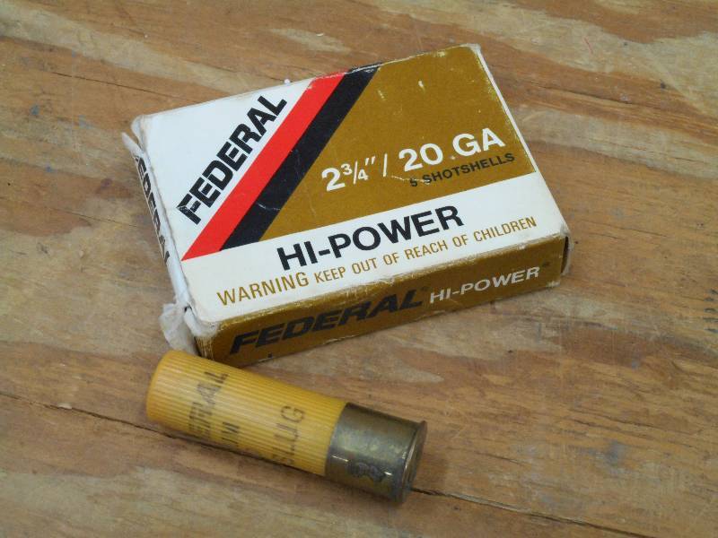 (5) Federal 20-Gauge Rifled Slugs ...