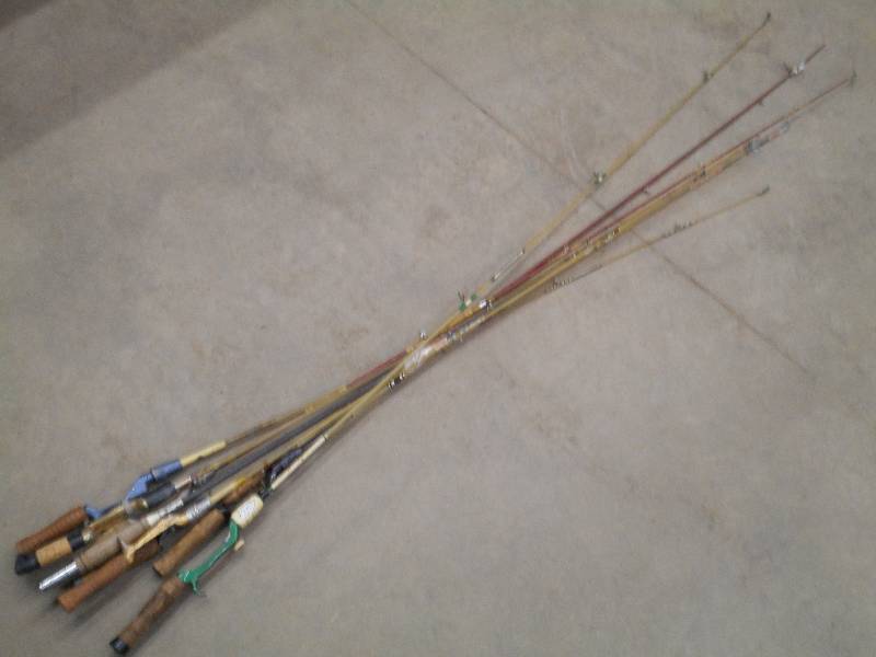 Lot Of (8) Vintage Casting Rods ...