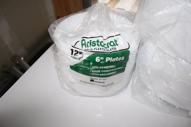 Lot of Plates and To-go boxes