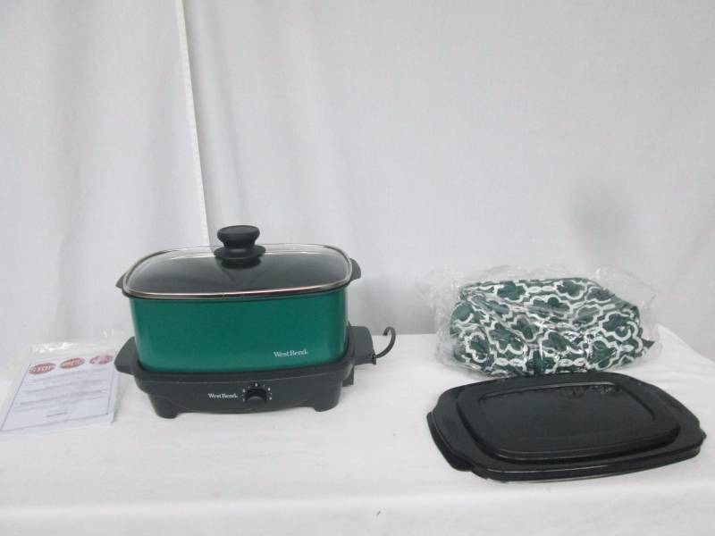 West Bend Versatility 84915G - Slow cooker - 5 qt - 210 W - green 