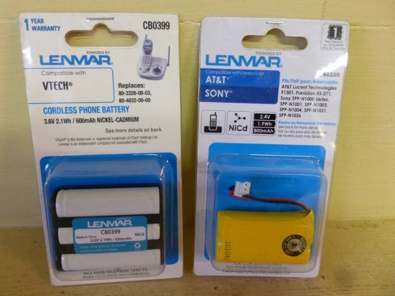 lot 32 image: New Cordless Phone Batteries