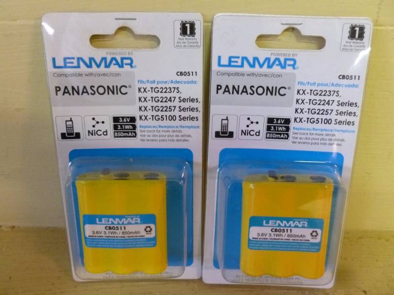 lot 34 image: New Cordless Phone Batteries