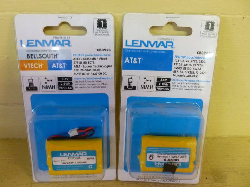 lot 35 image: New Cordless Phone Batteries