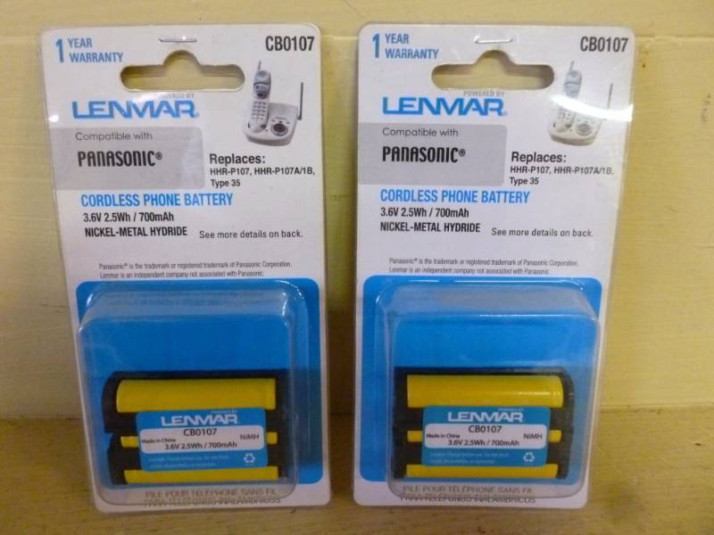 lot 38 image: New Cordless Phone Batteries