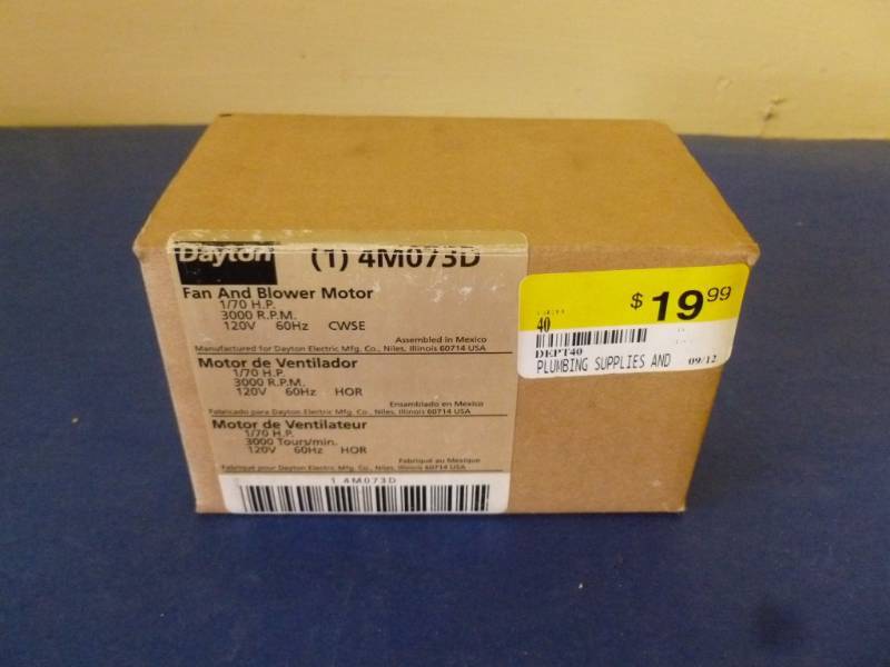 lot 405 image: New Electric Blower Motor
