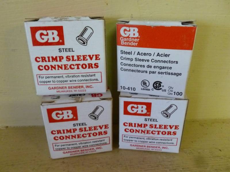 lot 495 image: New Steel Crimp Sleeve Connectors