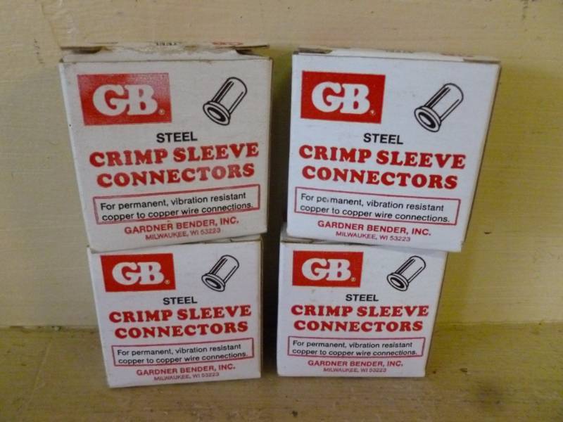 lot 496 image: New Steel Crimp Sleeve Connectors