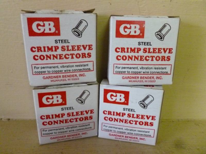 lot 498 image: New Steel Crimp Sleeve Connectors